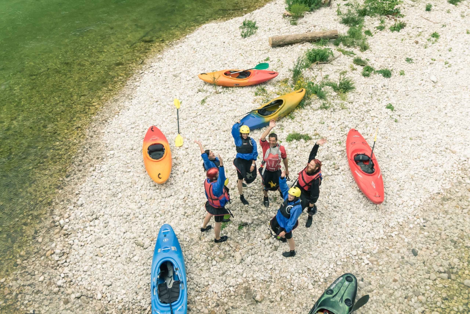 Bled: Kajakkpadling i elven Sava med 3glav