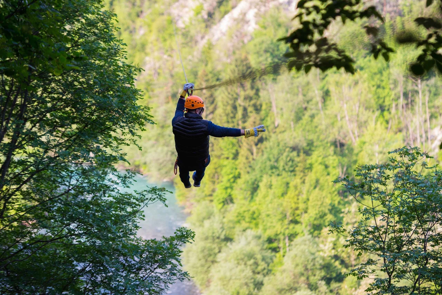 Bled: Eksklusiv privat tur med Zipline Dolinka