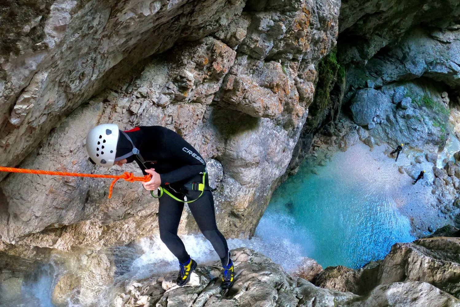 Bovec: Beginner's Canyoning begeleide ervaring in Fratarica