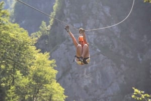Bovec: Canyon Učja - den længste ziplinepark i Europa