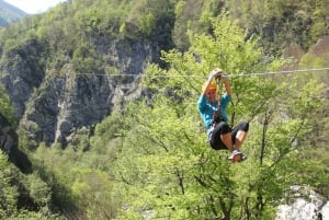 Bovec: Kanion Učja - najdłuższy park linowy w Europie