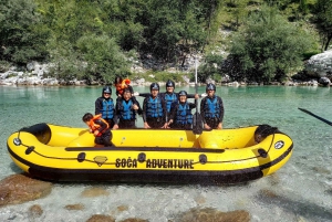 Bovec: Familieeventyr Rafting på Soča-elven + GRATIS bilder