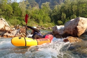 Bovec: PackRafting Tour auf dem Soca River mit Instruktor & Ausrüstung