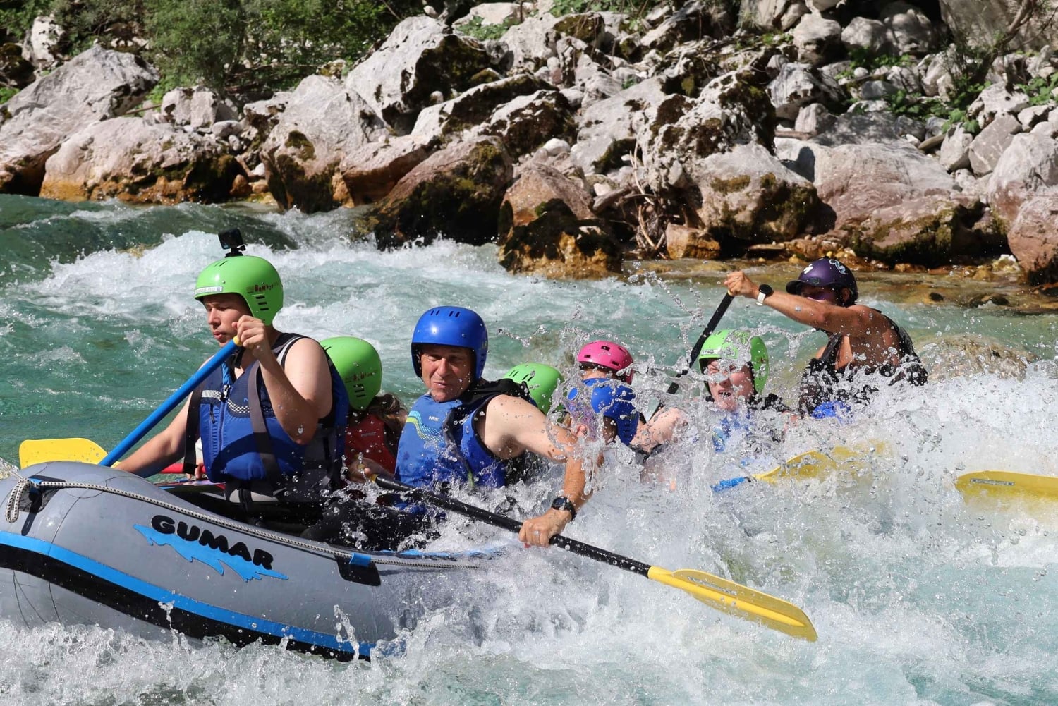 Bovec: Soča River Rafting Adventure med bilder og drikke