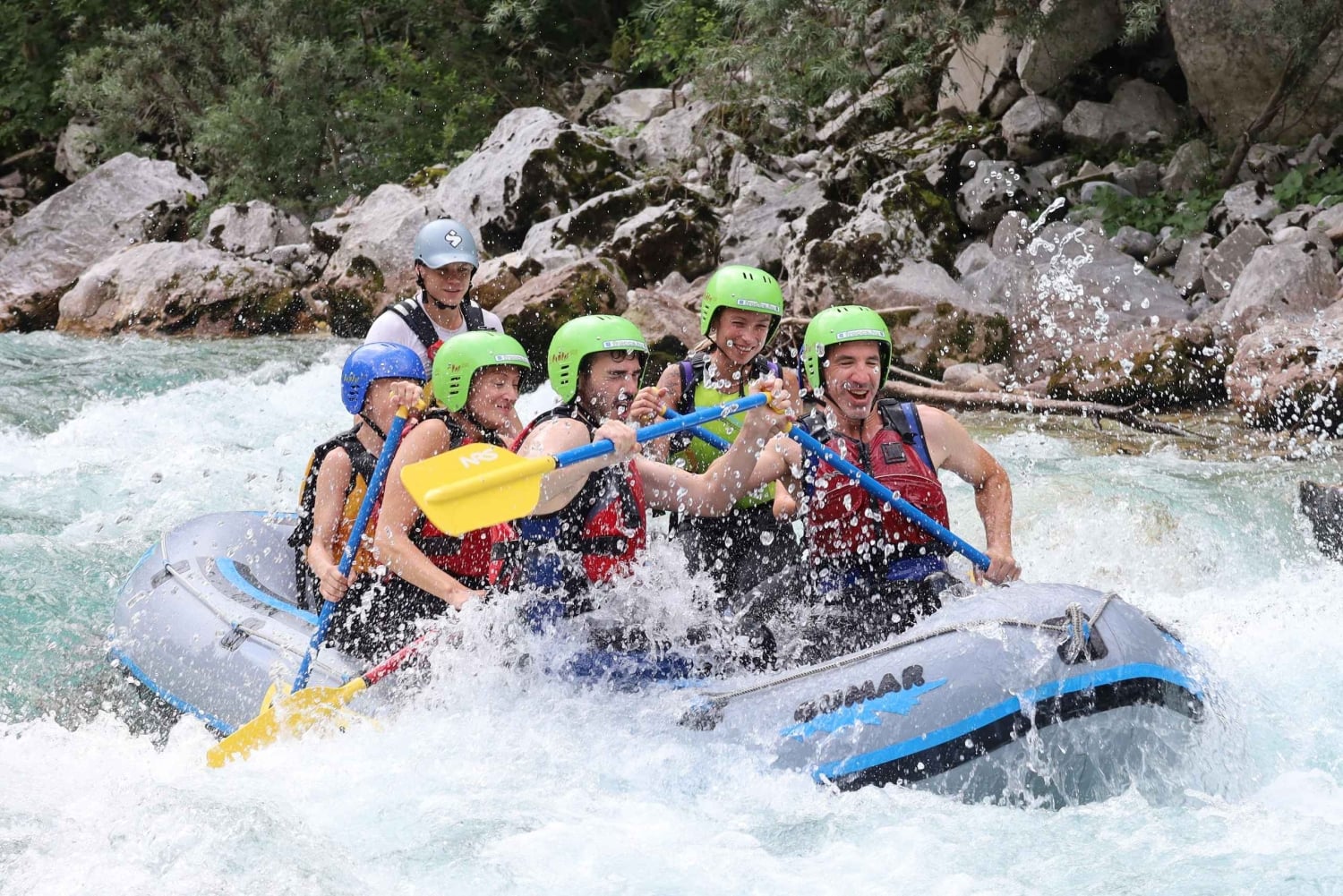 Bovec: Soča River Rafting Adventure med bilder og drikke