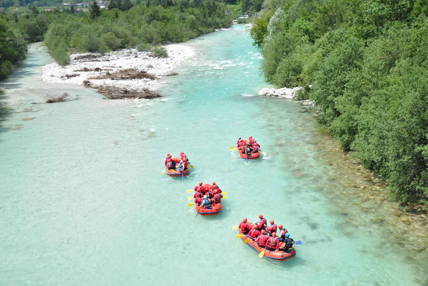 Bovec: Rafting en el río Soča