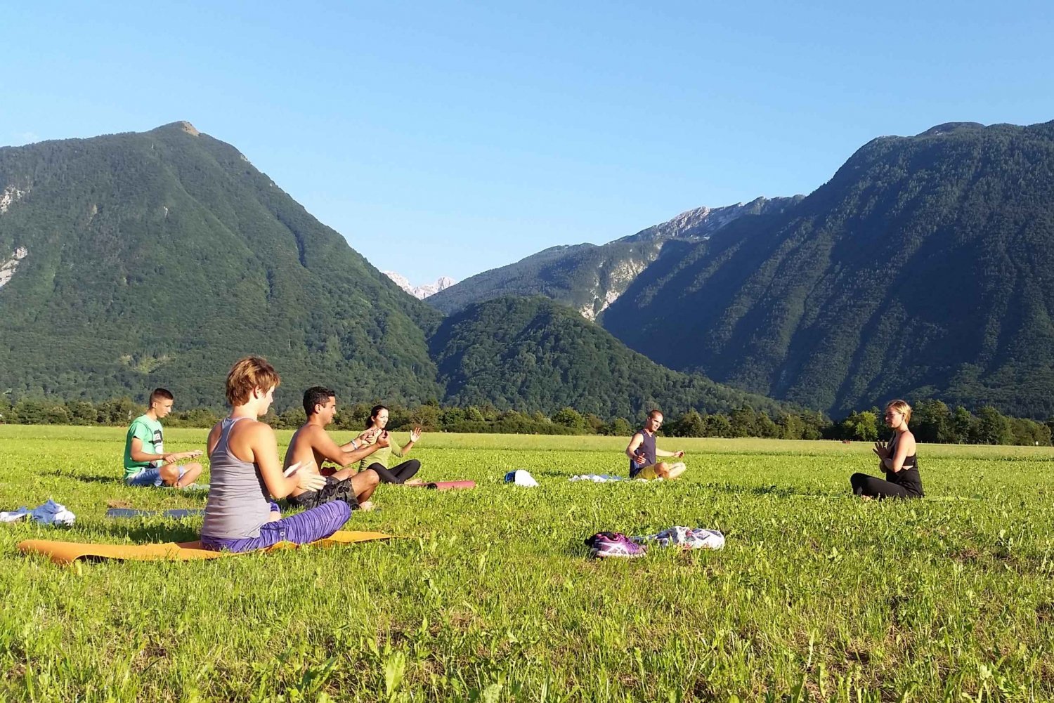 Bovec: Yoga-Workshop für ein Level im Soča-Tal