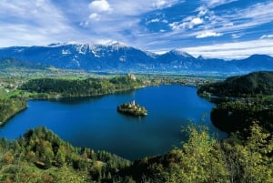 Z Lublany: Wycieczka nad jezioro Bled i Bohinj