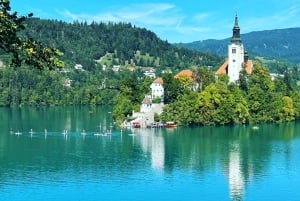 From Ljubljana: Lake Bled and Postojna Cave Day Trip