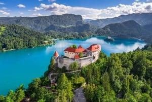 Z Lublany: Jaskinia Postojna, zamek Predjama i jezioro Bled