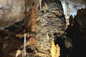 Da Lubiana: gita guidata alle Grotte di Postumia e al Castello di Predjama