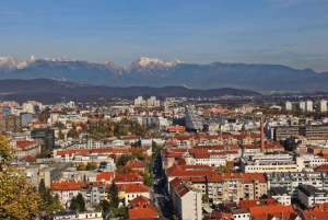 Vanuit Zagreb: Rondleiding in kleine groep door Ljubljana en het meer van Bled
