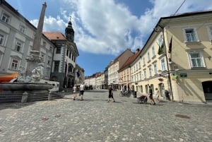 Depuis Zagreb : Ljubljana avec le funiculaire, le château et le lac de Bled