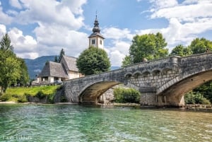 Lublana: Wycieczka nad wodospad Savica, jezioro Bohinj i jezioro Bled