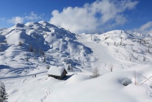 ヴォーゲル・スキーセンターでインストラクターと一緒にスノーボードをお楽しみください