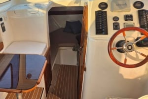 Izola: passeio de barco particular a Strunjan e Piran com bebidas