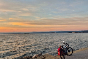 Isola: corsa al tramonto lungo la costa fino a Capodistria con omaggio locale