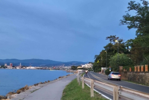 Isola: corsa al tramonto lungo la costa fino a Capodistria con omaggio locale