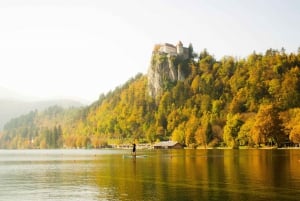 Ljubljana: excursão de um dia à cachoeira de Bled, Kranjska Gora e Peričnik