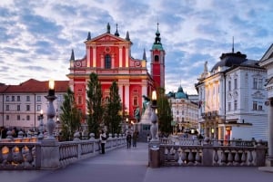 Ljubljana: Express wandeling met een local in 60 minuten