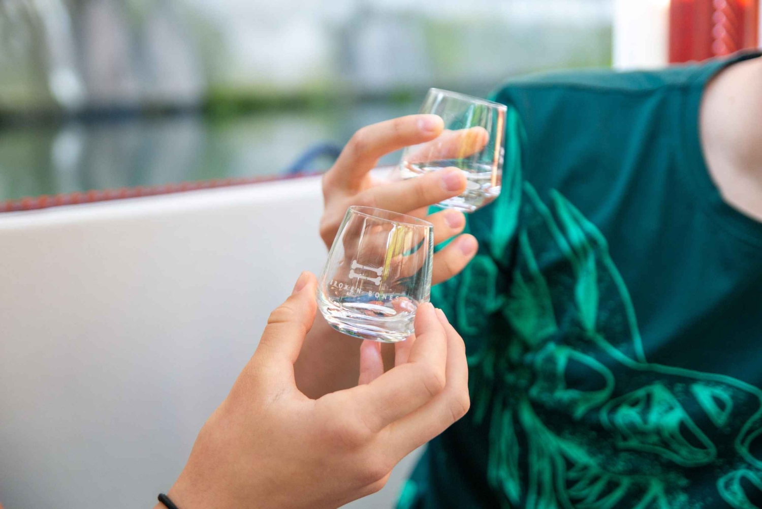 Liubliana: Passeio de barco com degustação de gin no rio Ljubljanica