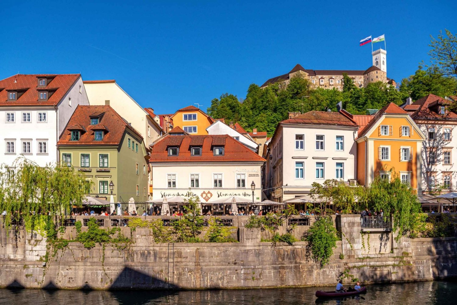 Ljubljana : promenade guidée et trajet en funiculaire jusqu'au château de Ljubljana