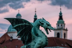 Ljubljana: Guidet fottur og taubane til Ljubljana slott