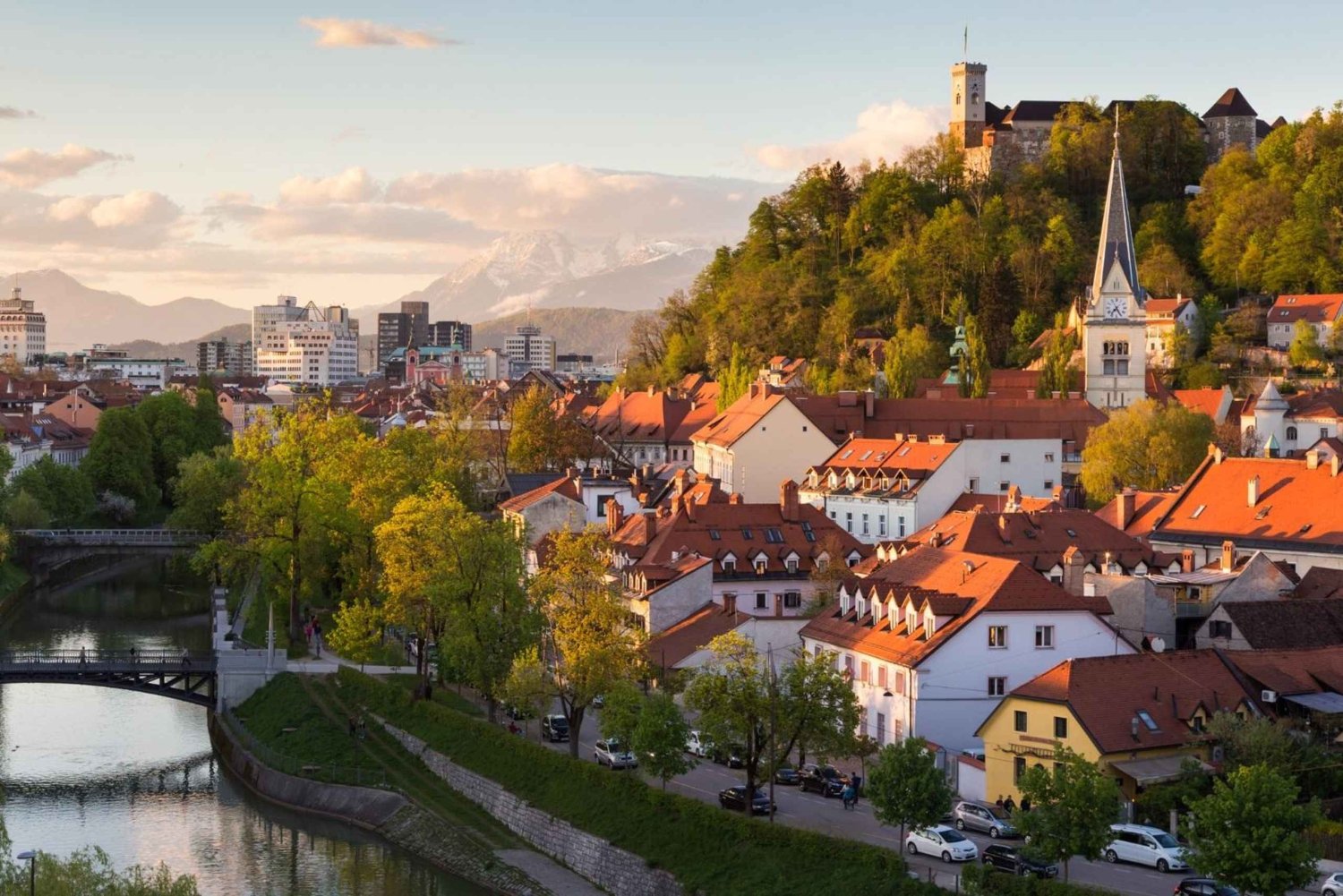 Ljubljana : visite privée à pied de la vieille ville avec un guide de la région