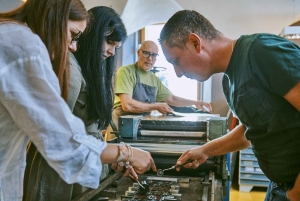 Ljubljana: Ljubjanassa: Tulosta juliste vanhassa kirjapainossa