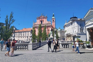 Sightseeingtur i Ljubljana med elcyklar