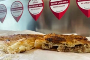 リュブリャナ：地元の屋台の食べ物と見どころを楽しむグルメツアー