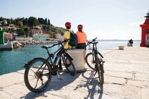 Piran: 5-Gänge-Boutique Foodtour mit Elektrofahrrädern