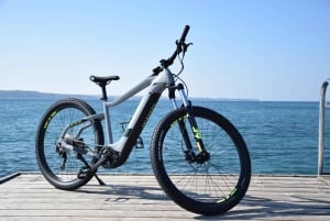 Piran: e-cykel&burgare i Istrien