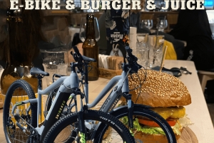 Piran: e-cykel&burgare i Istrien