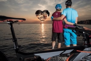 Piran: e-cykel&burgare i Istrien