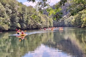 Rafting/kajakpaddling på floden Kupa