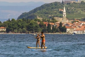 Litoral esloveno: aluguel de stand-up paddle na costa da Eslovênia