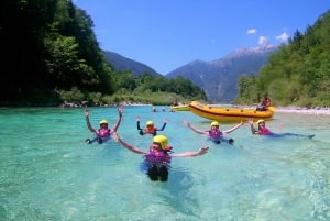 Словения: рафтинг-тур на полдня по реке Соча с фотографиями