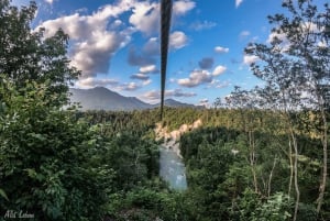 Bled: la tirolina más larga de Europa sobre el río Dolinka.