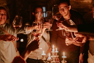 Slovenian viinikierros perheen omistamissa kellareissa