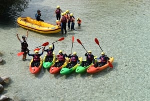 Isonzo: esperienza in kayak sull'Isonzo con foto