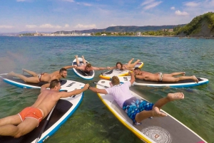 Stand up paddle-kursus på den slovenske kyst