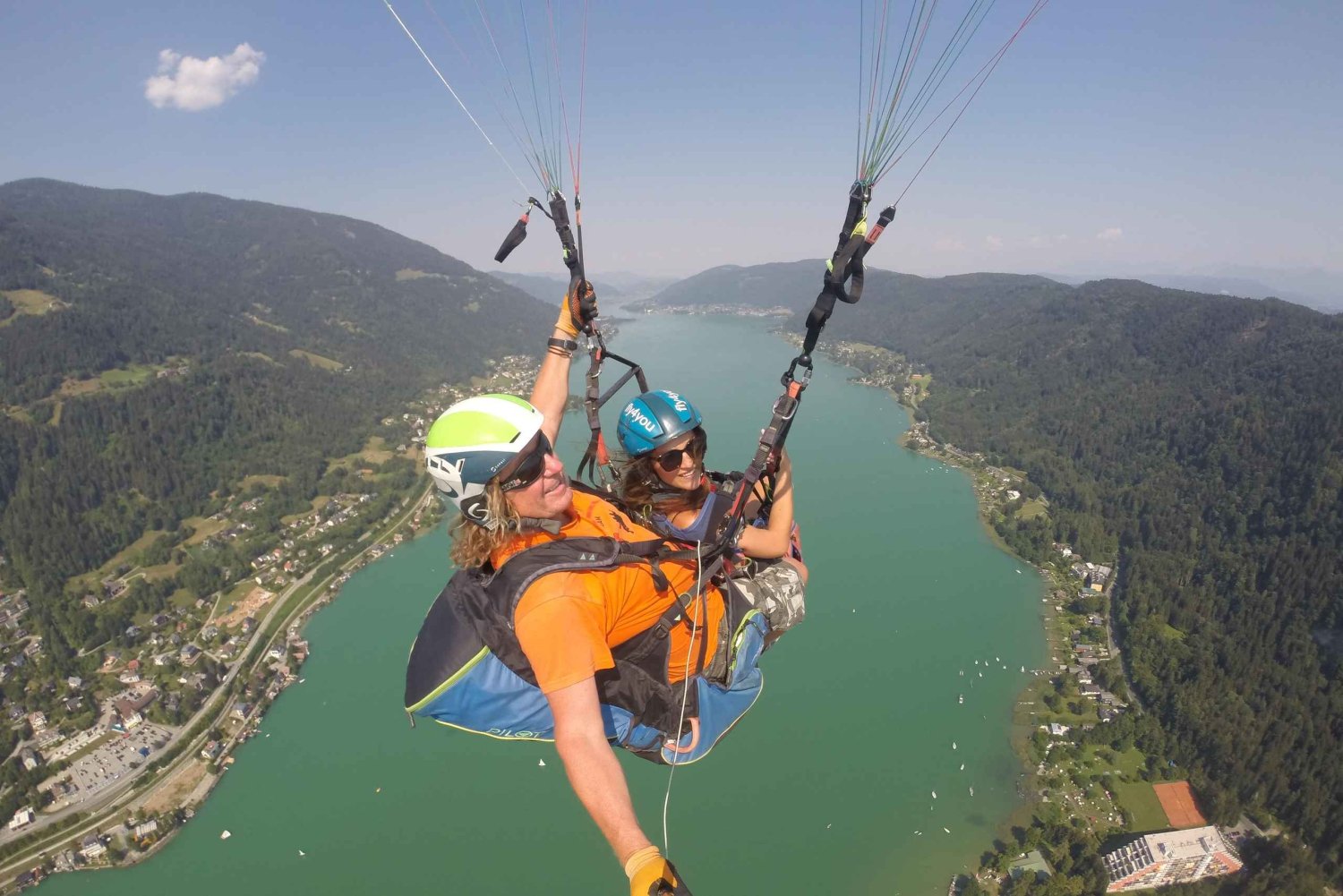 Tandemflyging: Tandemflyging med paragliding panorama