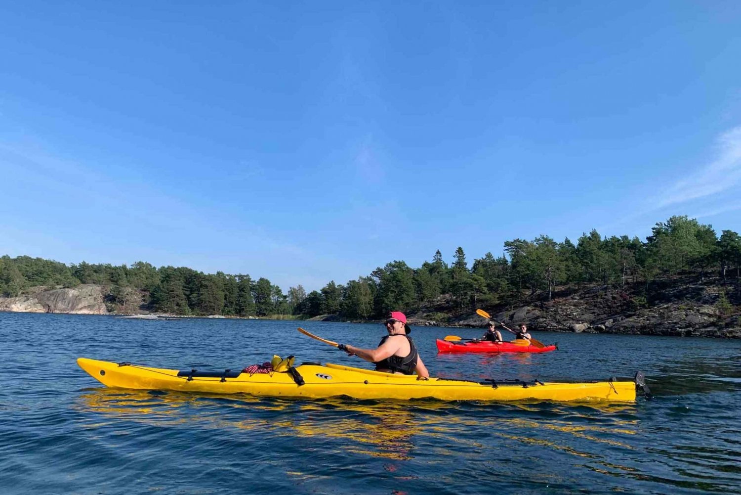 Stoccolma: Tour mattutino in kayak nell'arcipelago + pranzo