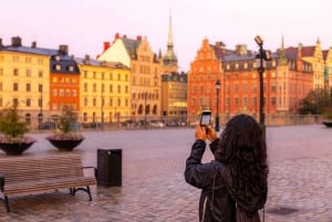Golden hour fotovandring i hjertet av Stockholm