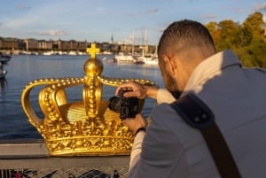 Passeio fotográfico da Golden Hour no coração de Estocolmo