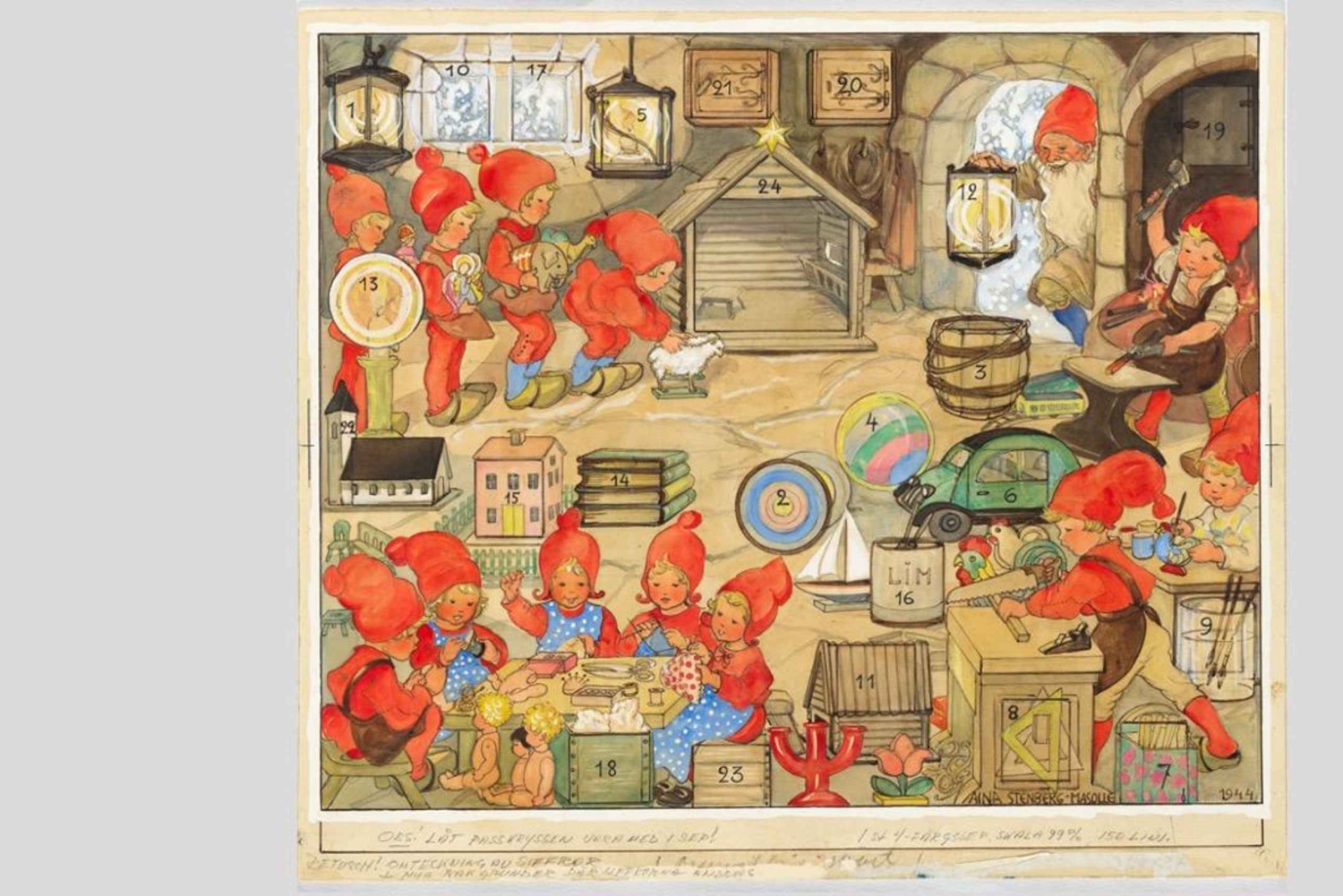 リディンゲ島：ミレスゴーデン アドベントカレンダー展 チケット