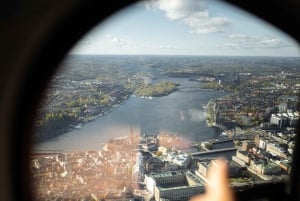 Visite en hélicoptère au-dessus de Stockholm