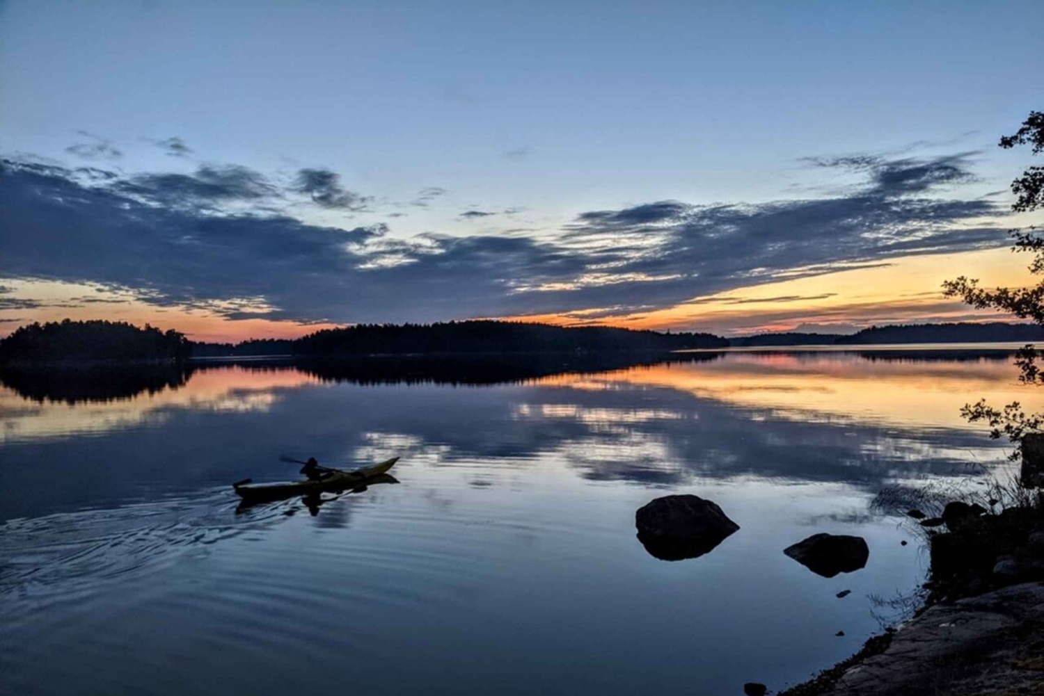 Stockholm : 2 jours de kayak et de camping dans l'archipel