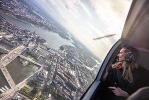 Tour privado en helicóptero de 20 minutos por Estocolmo
